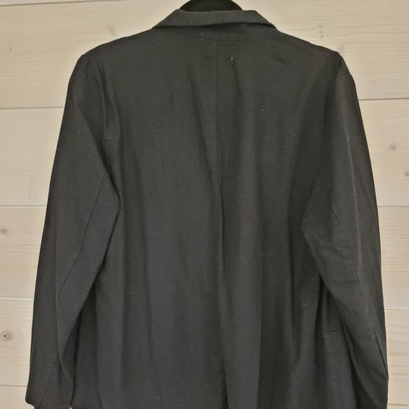 Relaxed-fit Black Linen Blazer - great condition - Picture 2 of 3